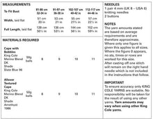 Load image into Gallery viewer, Knitting Pattern: Ladies Cape Coat with Larger Sizes in DK Yarn