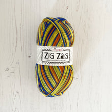 Load image into Gallery viewer, Sock Yarn: Zig Zag 4 Ply in Grasshopper, 100g Ball
