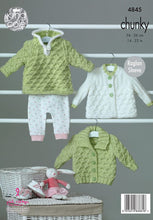 Load image into Gallery viewer, Knitting Pattern: Baby Hoodie, Jacket and Matinee Coat for Newborn to 2 Years