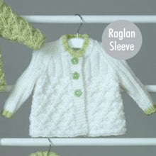 Load image into Gallery viewer, Knitting Pattern: Baby Hoodie, Jacket and Matinee Coat for Newborn to 2 Years