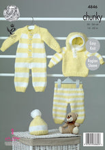 Load image into Gallery viewer, Knitting Pattern: Baby All-In-One, Hoody, Pants and Hat for Babies 0-24 Months