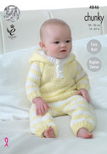 Load image into Gallery viewer, Knitting Pattern: Baby All-In-One, Hoody, Pants and Hat for Babies 0-24 Months
