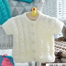 Load image into Gallery viewer, Knitting Pattern: Baby Aran Jackets, Cardigan and Hats for Birth to 4 years