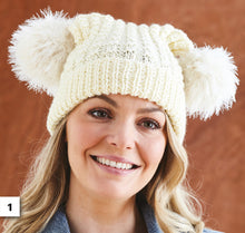 Load image into Gallery viewer, Knitting Pattern: Ladies Hats in Aran Yarn
