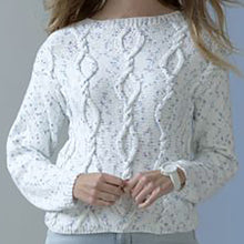 Load image into Gallery viewer, Knitting Pattern: Ladies Cable Sweaters in Cotton DK Yarn