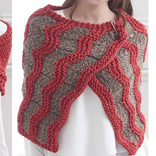 Load image into Gallery viewer, Knitting Pattern: Ladies Blanket, Wraps and Shawl in Super Chunky Yarn