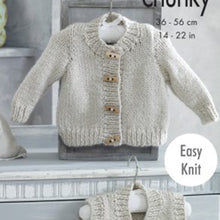 Load image into Gallery viewer, Knitting Pattern: Baby Cardigans and Baby Waistcoats for 0-2 Years