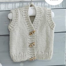 Load image into Gallery viewer, Knitting Pattern: Baby Cardigans and Baby Waistcoats for 0-2 Years