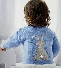 Load image into Gallery viewer, SALE: Knitting Pattern: Baby Bunny Sweater for 0-2 Years