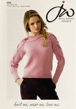Load image into Gallery viewer, Knitting Pattern: Sweater with Cable Detail in Merino DK Yarn