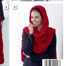 Load image into Gallery viewer, Knitting Pattern: Lace Scarves in Super Chunky Yarn