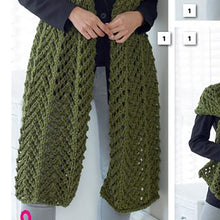 Load image into Gallery viewer, Knitting Pattern: Lace Scarves in Super Chunky Yarn