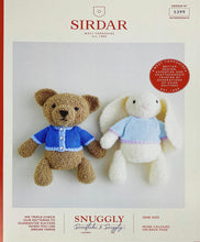 Load image into Gallery viewer, SALE: Knitting Pattern: Sirdar Bunny and Bear