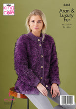 Load image into Gallery viewer, Knitting Pattern: Jackets and Headband in Faux Fur