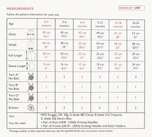 Load image into Gallery viewer, SALE: Knitting Pattern: Hoodie for 0-2 Year Olds in DK Yarn