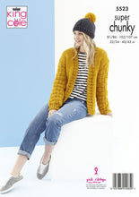 Load image into Gallery viewer, Knitting Pattern: Ladies Cardigans and Hats in Super Chunky Yarn