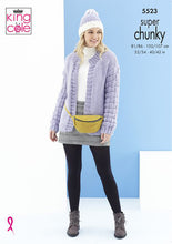 Load image into Gallery viewer, Knitting Pattern: Ladies Cardigans and Hats in Super Chunky Yarn