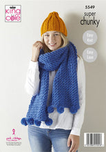 Load image into Gallery viewer, Knitting Pattern: Ladies Wrap, Hat and Scarf in Super Chunky Yarn