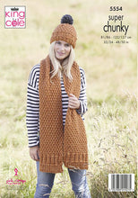 Load image into Gallery viewer, Knitting Pattern: Ladies Cardigan, Hat and Scarf in Super Chunky Yarn