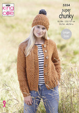 Load image into Gallery viewer, Knitting Pattern: Ladies Cardigan, Hat and Scarf in Super Chunky Yarn