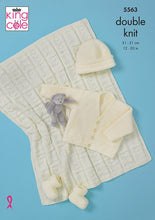 Load image into Gallery viewer, Knitting Pattern: Baby Cardigan, Hat, Bootees, Blanket for Preemie to 2 Years