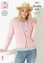 Load image into Gallery viewer, Knitting Pattern: Ladies Summer Cable Cardigans in Cotton DK Yarn