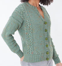 Load image into Gallery viewer, Knitting Pattern: Ladies Cable Sweater and Cardigan in DK Yarn