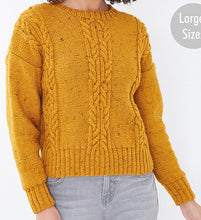 Load image into Gallery viewer, Knitting Pattern: Ladies Cable Sweater and Cardigan in DK Yarn