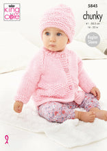 Load image into Gallery viewer, Knitting Pattern: Baby Jacket, Sweater, Hat and Blanket in Chunky Yarn