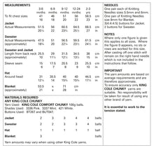 Load image into Gallery viewer, Knitting Pattern: Baby Jacket, Sweater, Hat and Blanket in Chunky Yarn