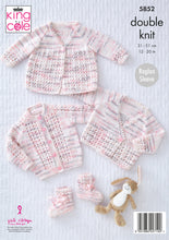 Load image into Gallery viewer, Knitting Pattern: Baby Matinee Coat, Cardigans and Bootees for Premature to 12 months
