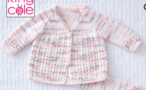 Knitting Pattern: Baby Matinee Coat, Cardigans and Bootees for Premature to 12 months