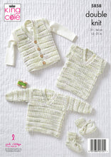 Load image into Gallery viewer, Knitting Pattern: Baby Cardigan, Waistcoat, Sweater, Tank Top and Bootees for Premature to 24 Months