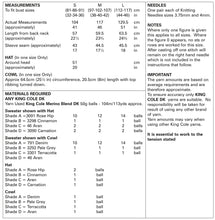 Load image into Gallery viewer, Knitting Pattern: Ladies Sweaters, Cowl and Hat