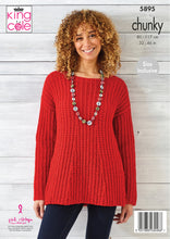 Load image into Gallery viewer, Knitting Pattern: Ladies Sweaters and Scarf in Chunky Yarn