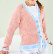 Load image into Gallery viewer, Knitting Pattern: Sweater and Cardigan for Ladies and Girls in DK Yarn