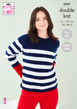 Load image into Gallery viewer, Knitting Pattern: Sweater and Cardigan for Ladies and Girls in DK Yarn