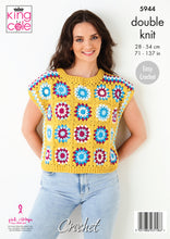 Load image into Gallery viewer, Crochet Pattern: Sweater in Granny Squares