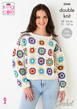 Load image into Gallery viewer, Crochet Pattern: Sweater in Granny Squares