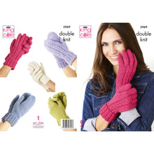 Load image into Gallery viewer, Knitting Pattern: Ladies Gloves and Mittens in DK Yarn