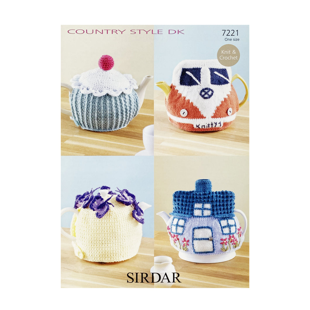 Knitting & Crochet Pattern: Tea Cosies in DK Yarn