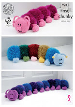 Load image into Gallery viewer, Knitting Pattern: Centipedes in Tinsel Chunky Yarn