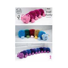 Load image into Gallery viewer, Knitting Pattern: Centipedes in Tinsel Chunky Yarn
