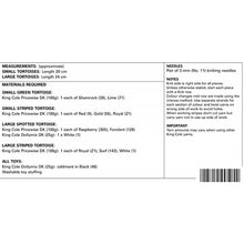 Load image into Gallery viewer, Knitting Pattern: Tortoise Knitted Toys in DK Yarn