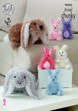 Load image into Gallery viewer, Knitting Pattern: Rabbits in Tinsel Chunky Yarn