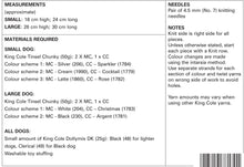 Load image into Gallery viewer, SALE: Knitting Pattern: Dogs in Tinsel Chunky Yarn