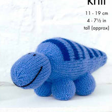 Load image into Gallery viewer, Knitting Pattern: Dinosaur Knitted Toys in DK Yarn
