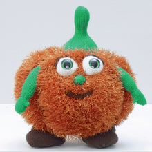 Load image into Gallery viewer, Knitting Pattern: Pumpkins in Tinsel Yarn for DIY Halloween Decor, Party and Gifts