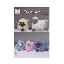 Load image into Gallery viewer, Knitting Pattern: Sheep Teapot Cosy in King Cole Funny Yummy Yarn