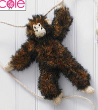 Load image into Gallery viewer, Knitting Pattern: Chimpanzee Toy in King Cole Luxury Faux Fur Yarn